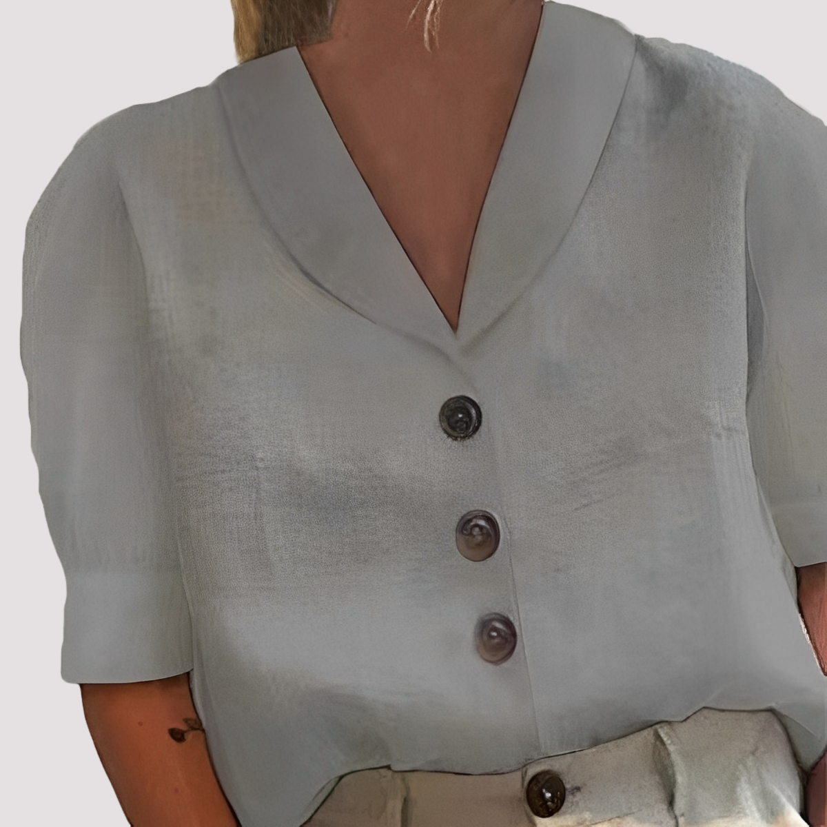 Mariyah - Trendige Bluse mit V-Ausschnitt