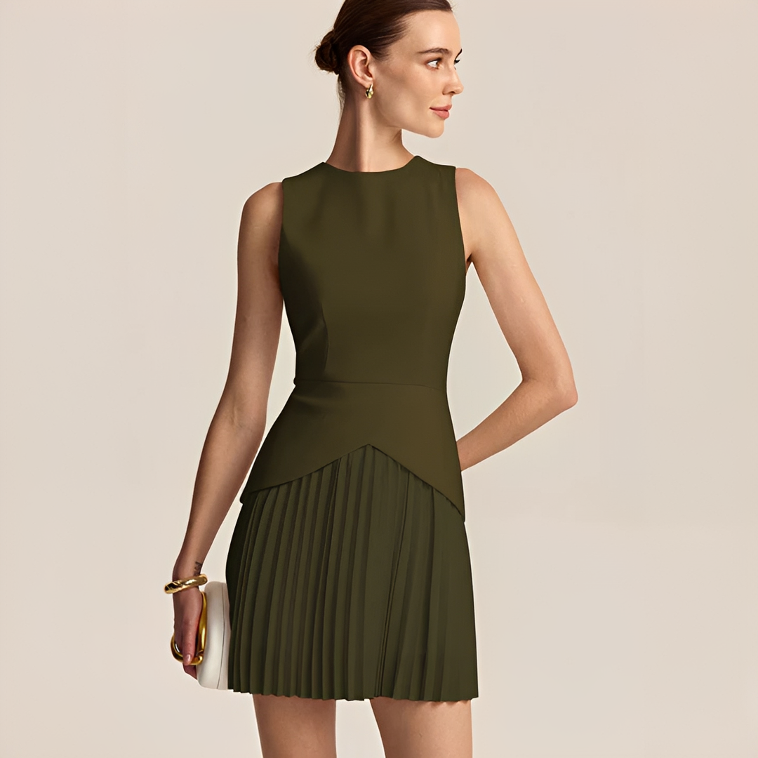 Zetian - Plissiertes Minikleid