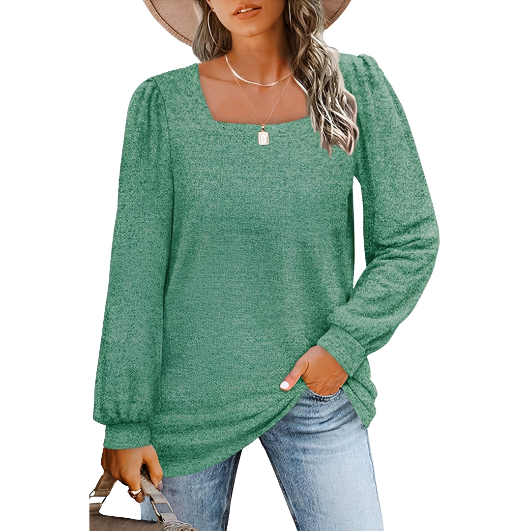 Jaylin - Elegantes Top mit eckigem Ausschnitt