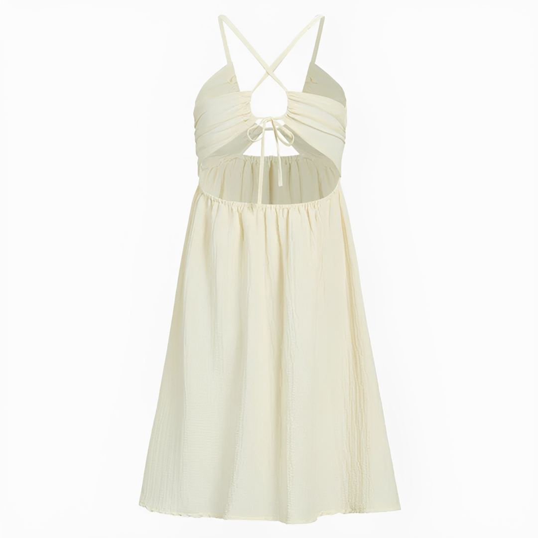 Edna - Elegantes rückenfreies Midikleid