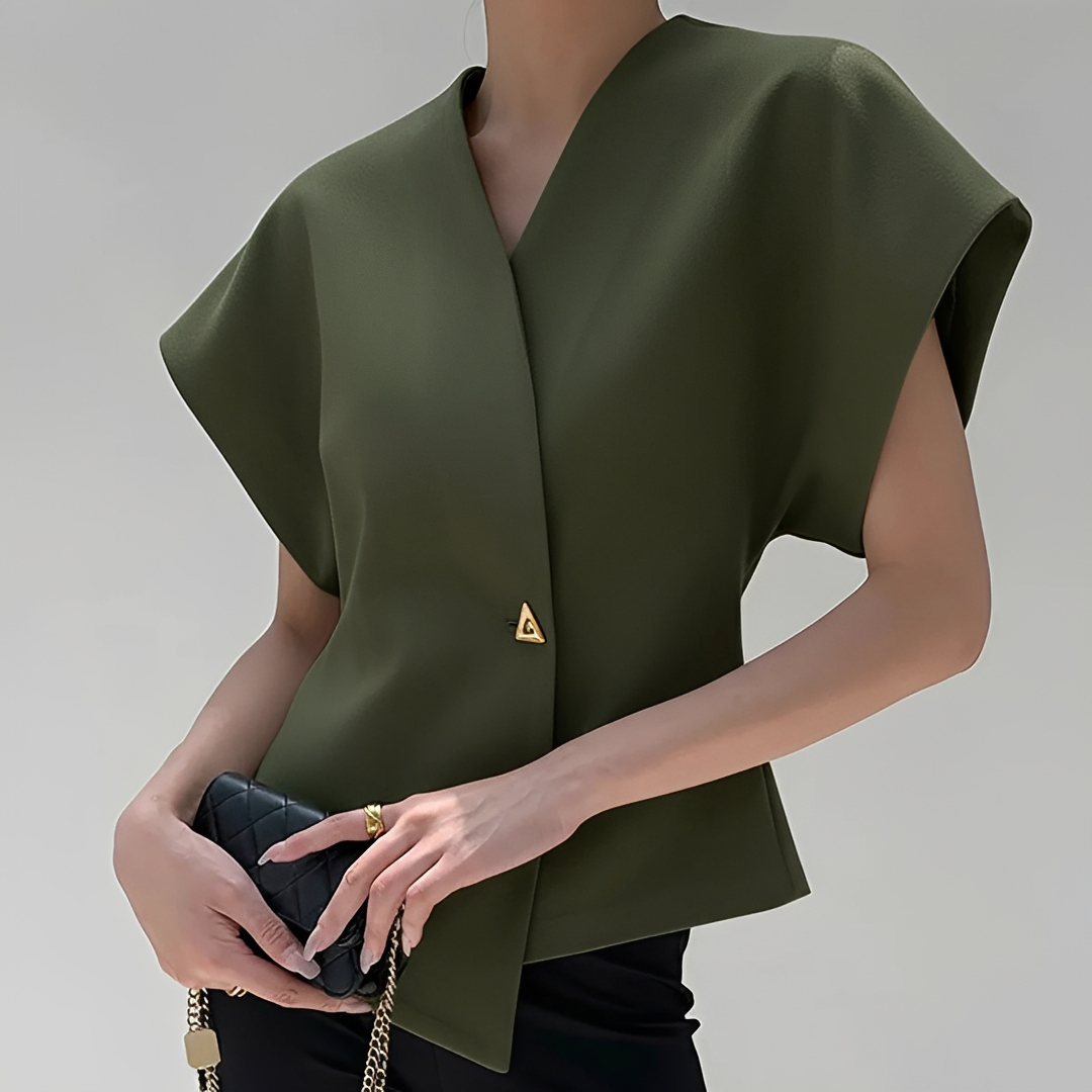 Ariella - Modische V-Ausschnitt Bluse