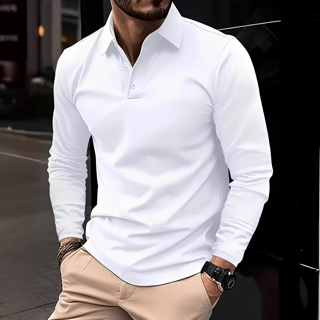Conner – Herren-Poloshirt mit langen Ärmeln – Bequem & leger