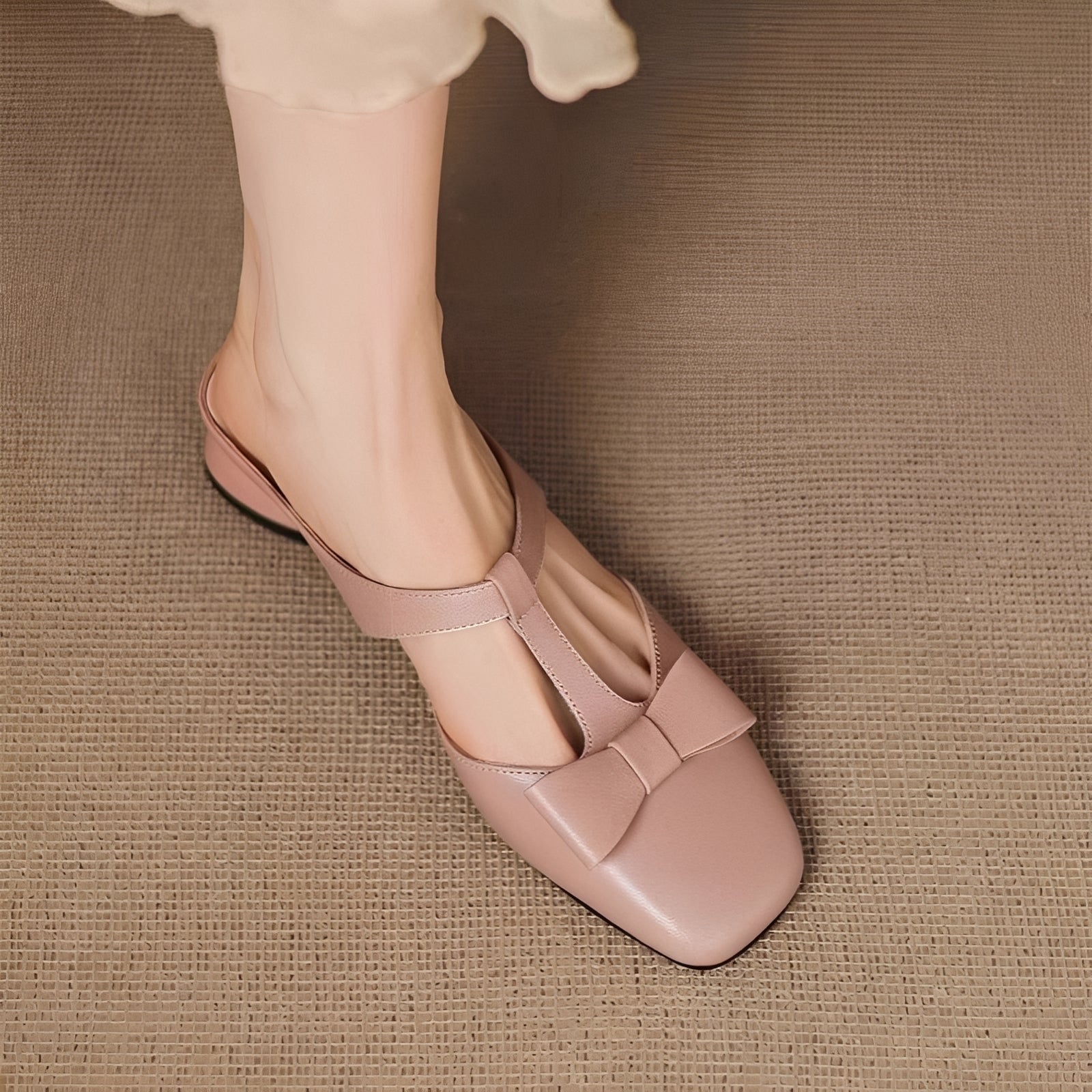 Jean - Elegante Mule-Sandalen mit Schleife