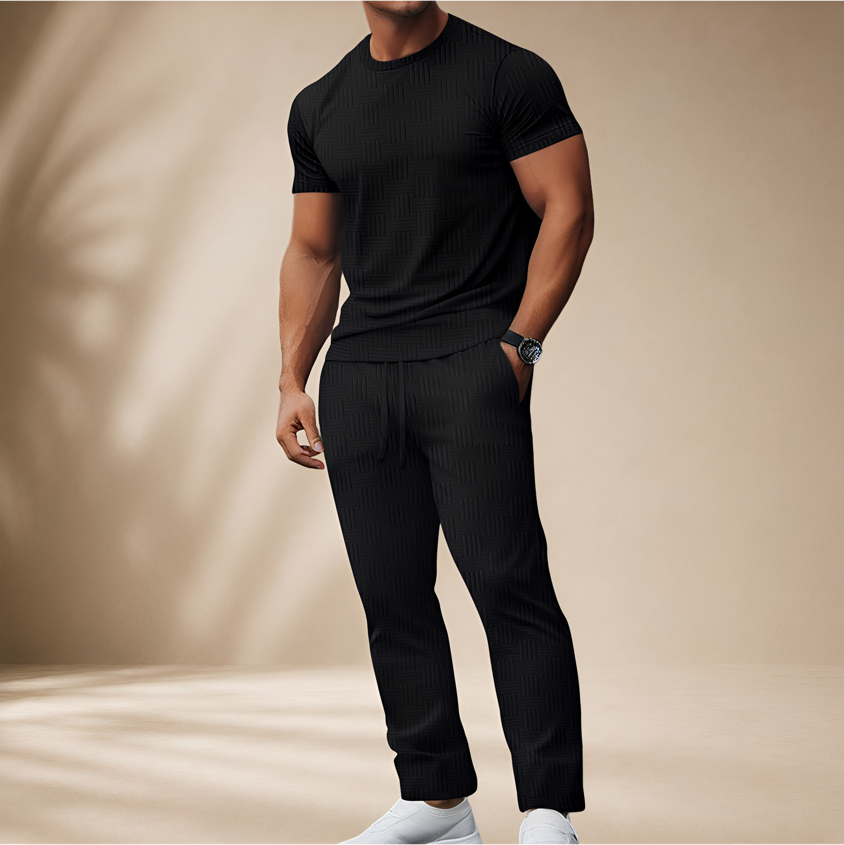 Thomas - Stilvolles Set aus T-Shirt und Hose