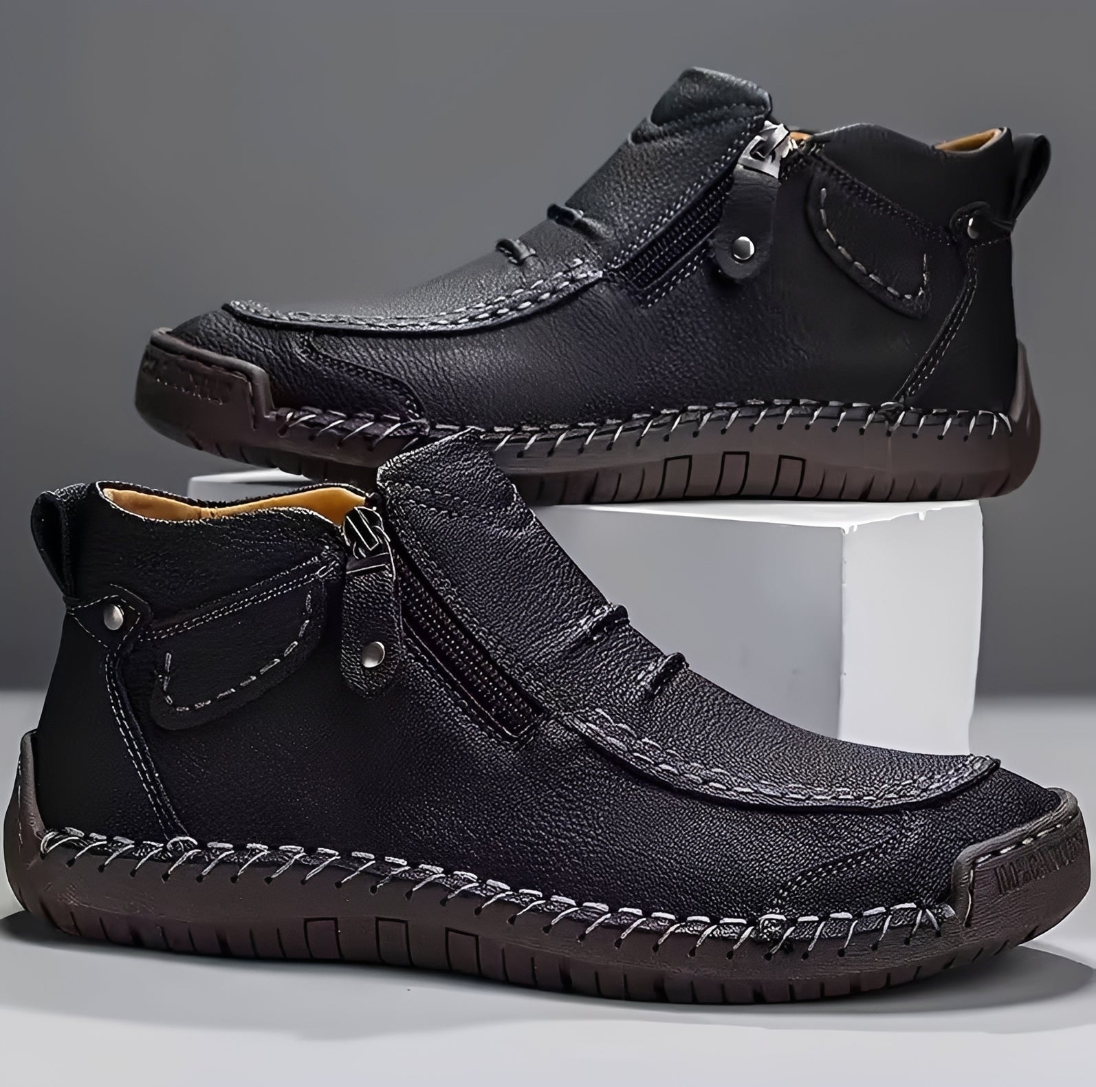 David - Elegante Stiefel mit Zipper