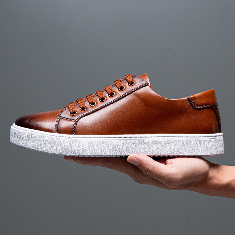 Dominik - Freizeitsneaker mit gebürstetem Look