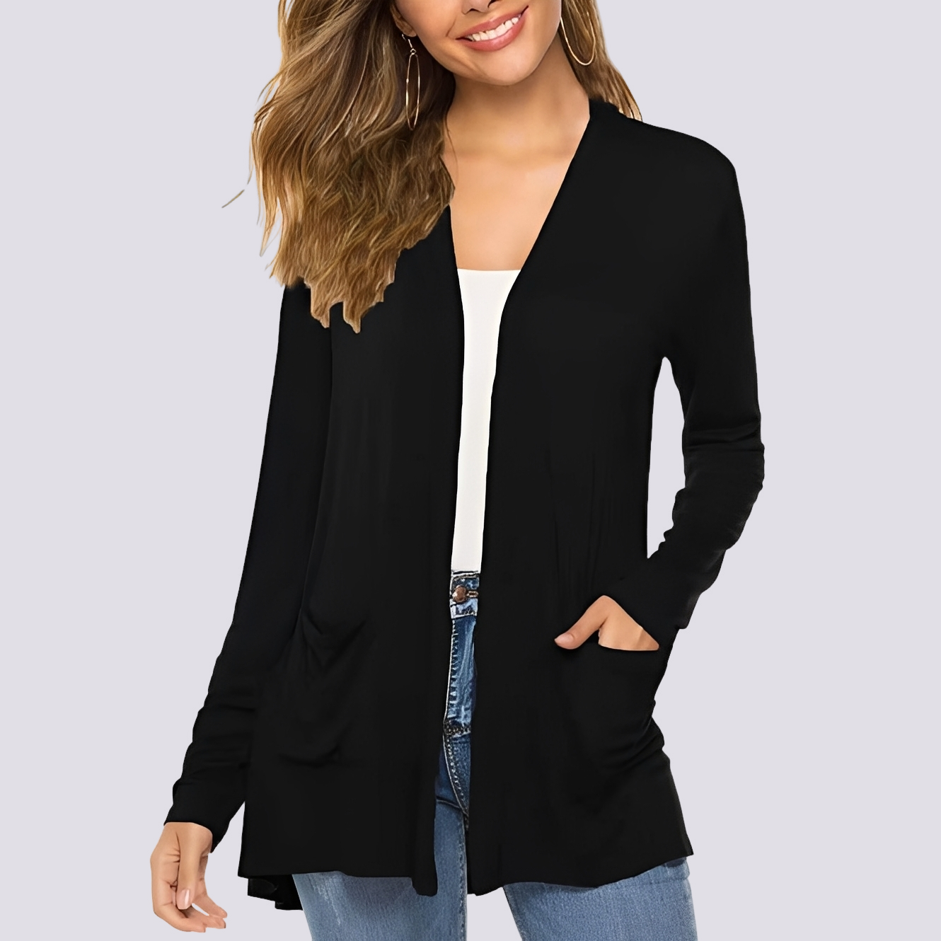 Bertha - Komfortable Jacke mit langen Ärmeln