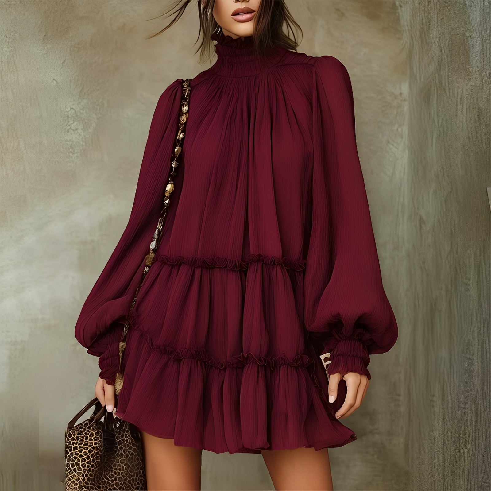 Mayeth - Schickes Ruffle-Minikleid