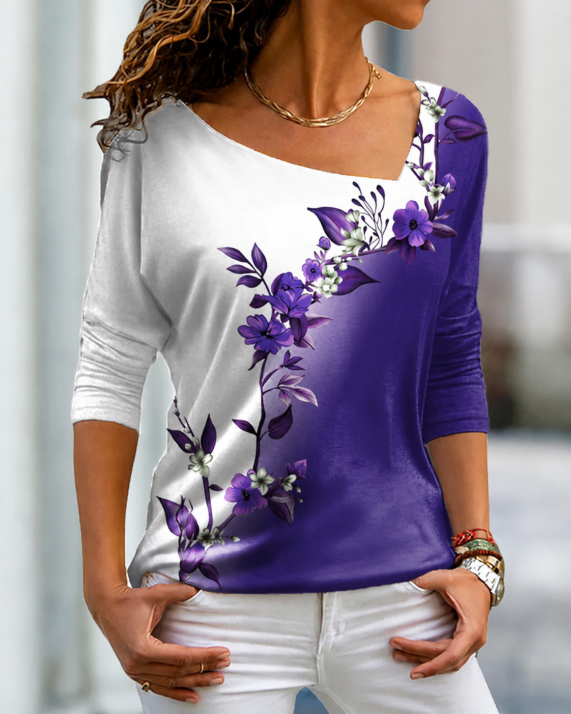 Sheylinn - Weites Langarmshirt