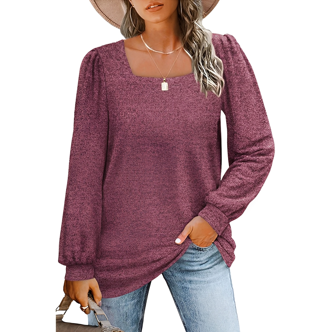 Jaylin - Elegantes Top mit eckigem Ausschnitt