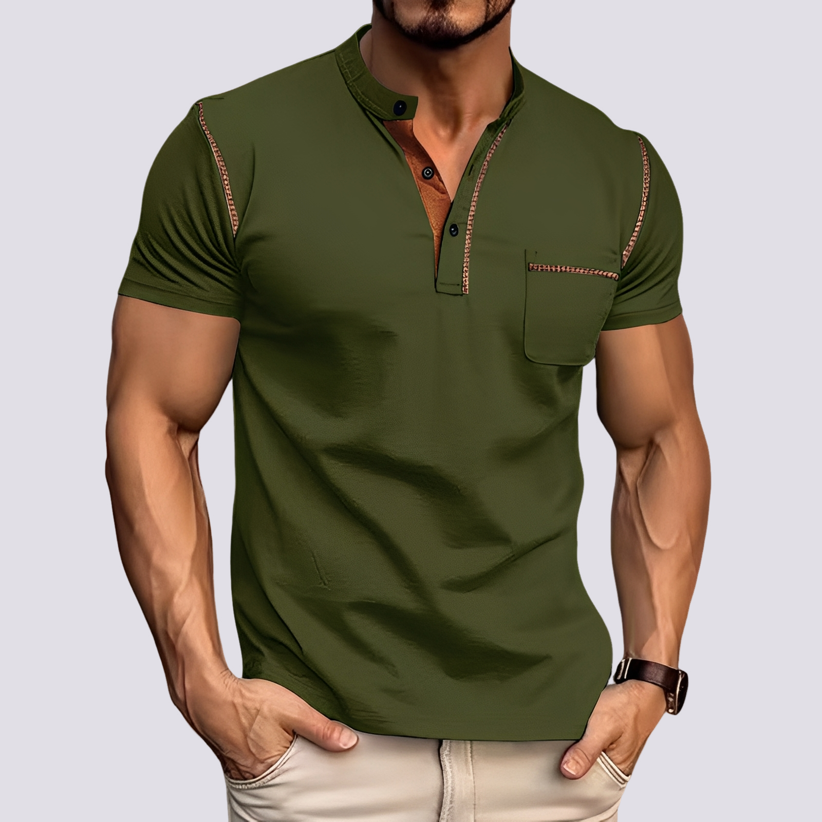 Stefan - Schickes, luftdurchlässiges Poloshirt für Männer