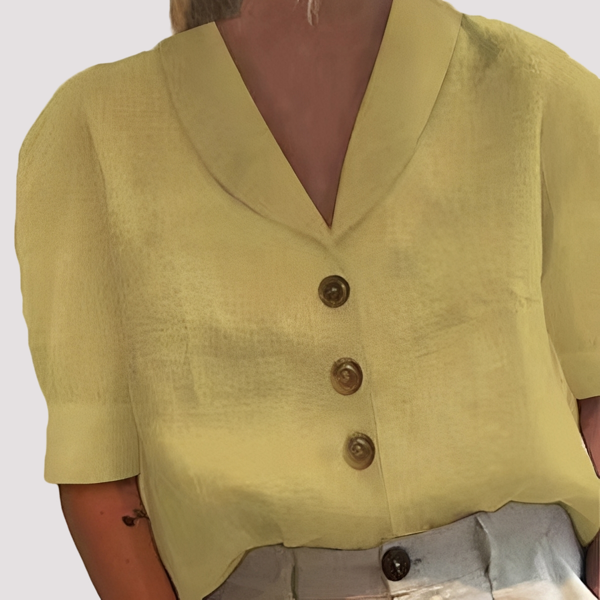 Mariyah - Trendige Bluse mit V-Ausschnitt
