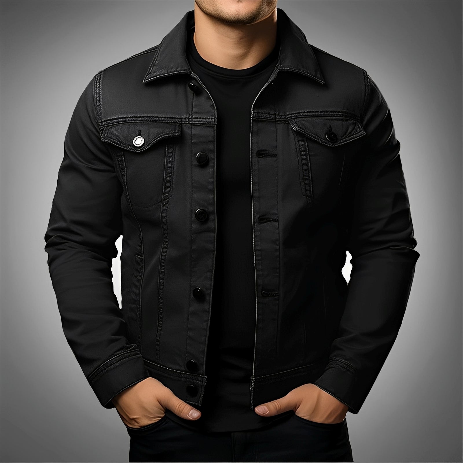 Leroy - Elegante Herren-Jeansjacke