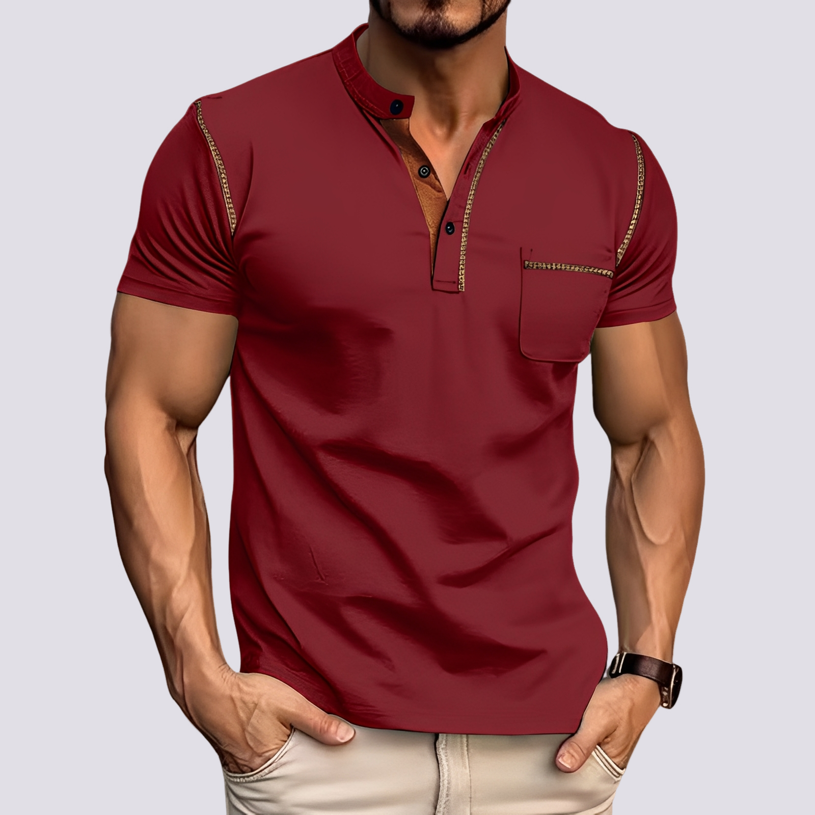 Stefan - Schickes, luftdurchlässiges Poloshirt für Männer