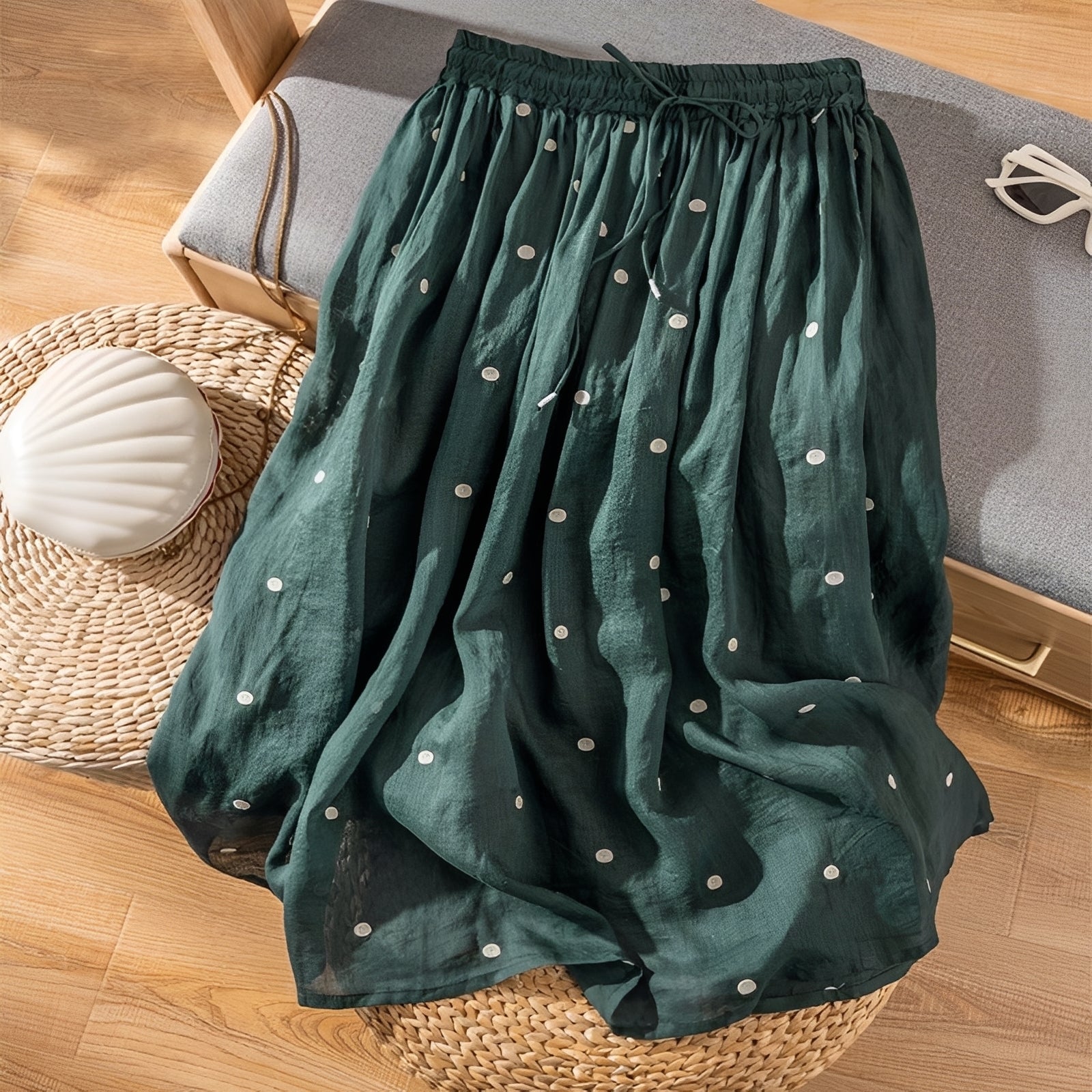 Thea - Komfortabler Damenrock mit Polka-Dots
