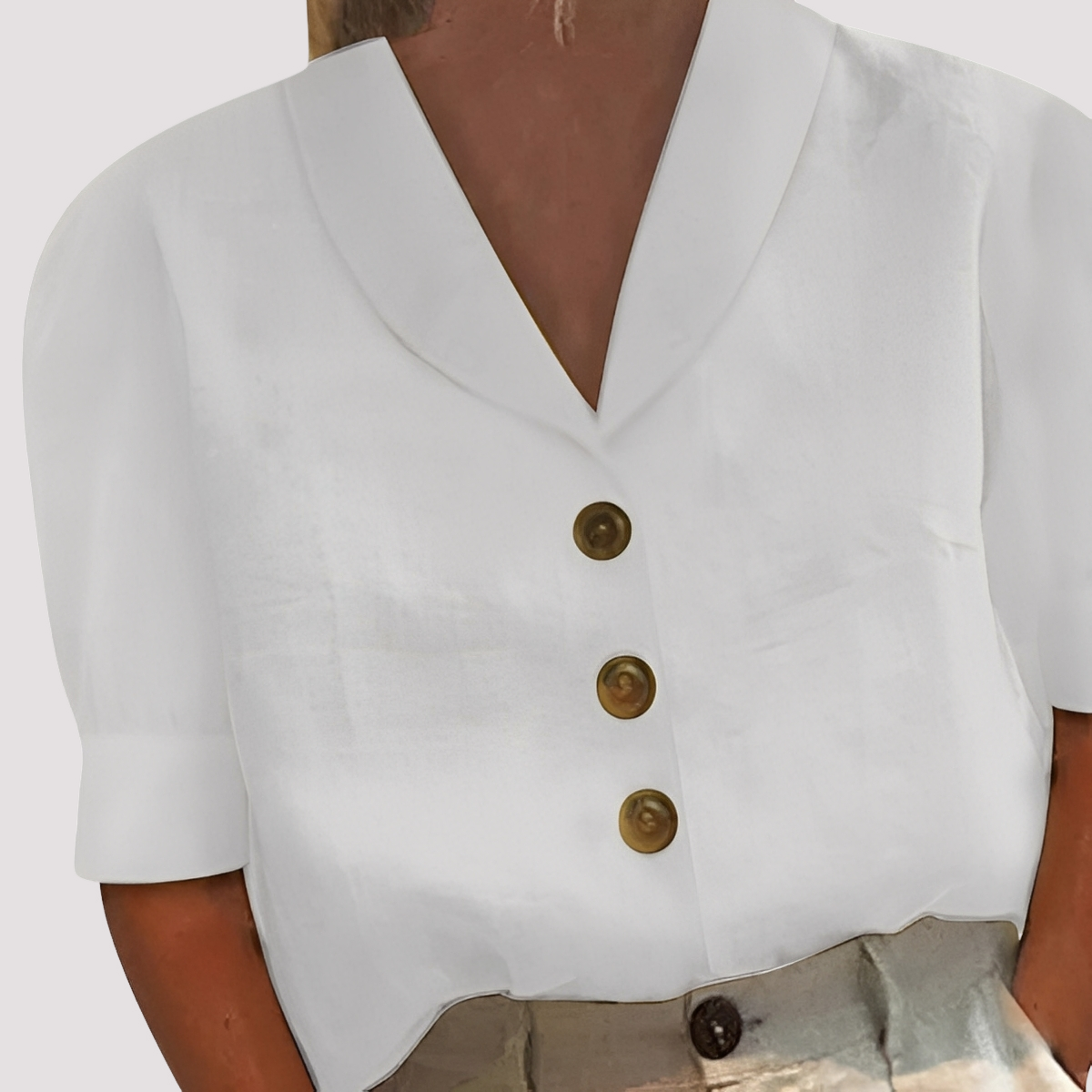 Mariyah - Trendige Bluse mit V-Ausschnitt