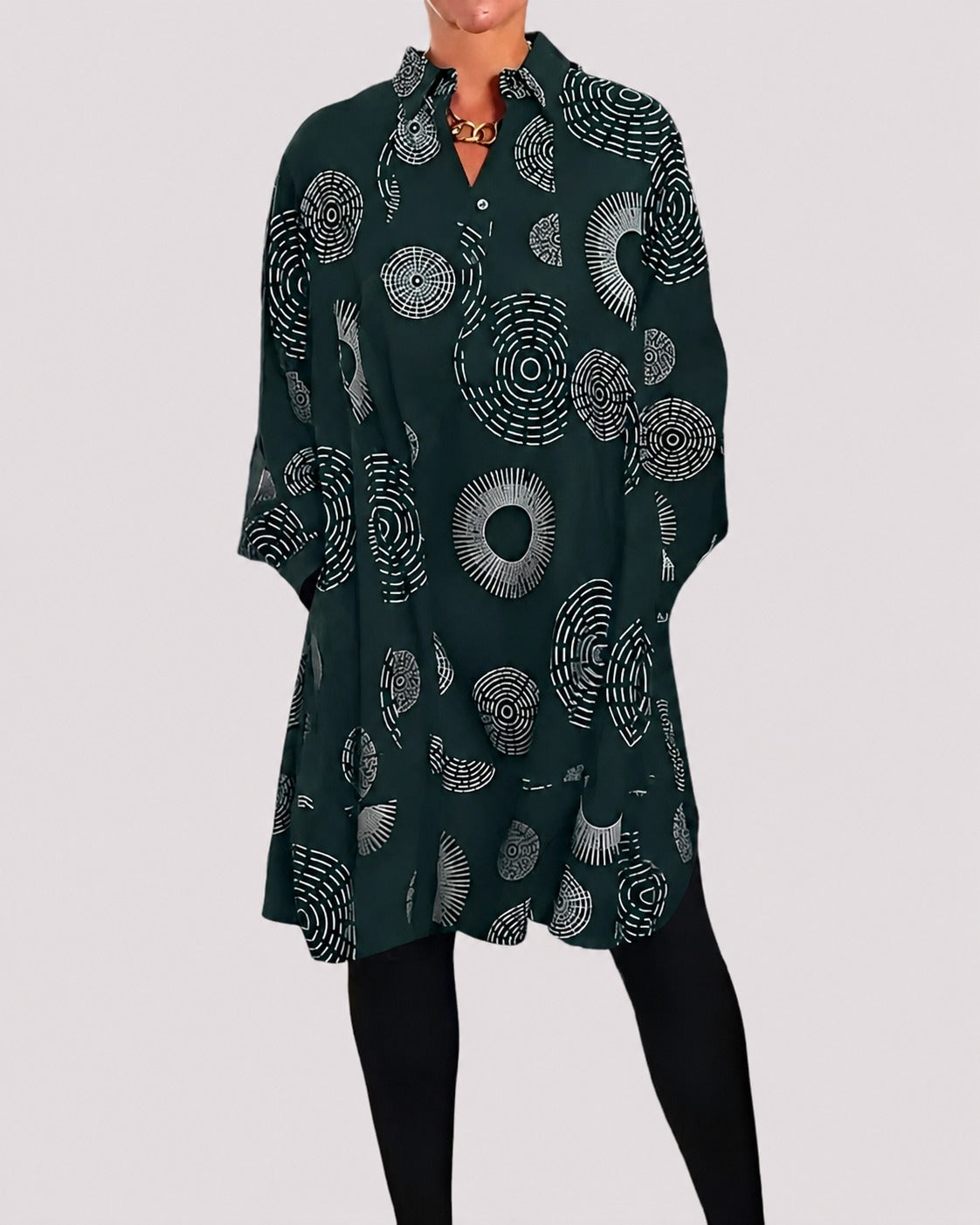 Lacie - Bequemes Kleid mit Kragendetail
