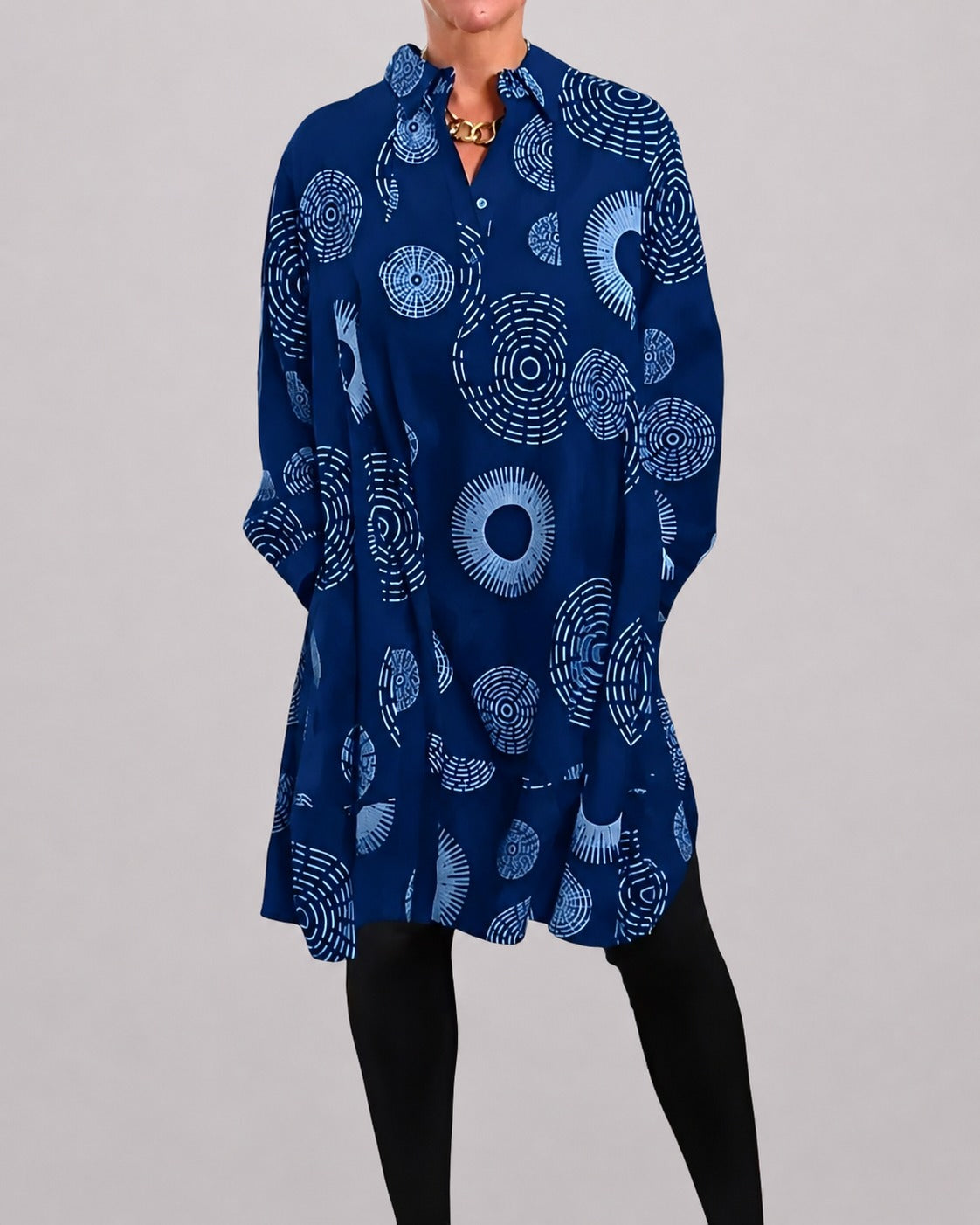 Lacie - Bequemes Kleid mit Kragendetail