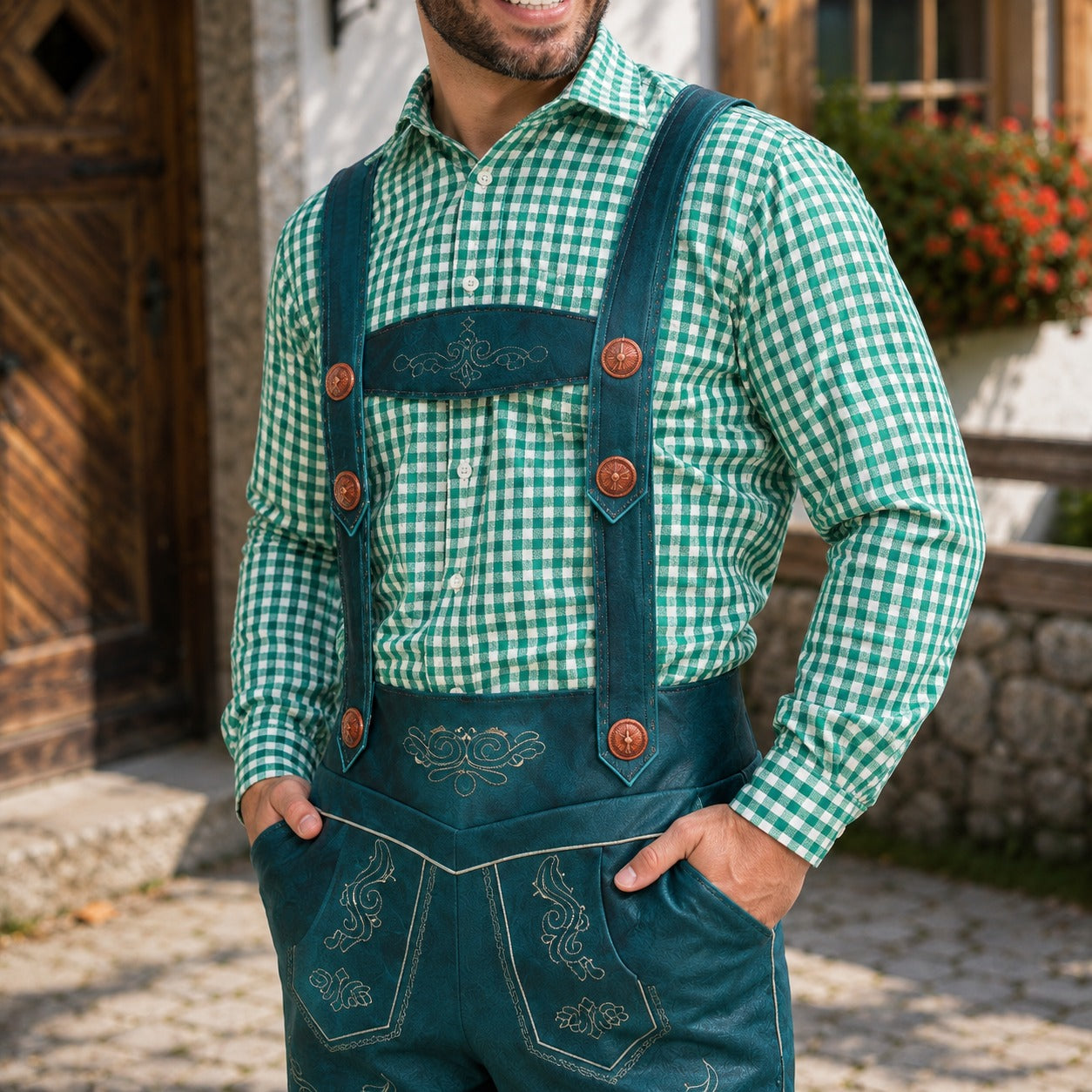 Ronald - Retro-modische Oktoberfest-Shorts