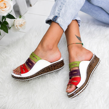 Christina - Farbenfrohe Freizeitsandalen