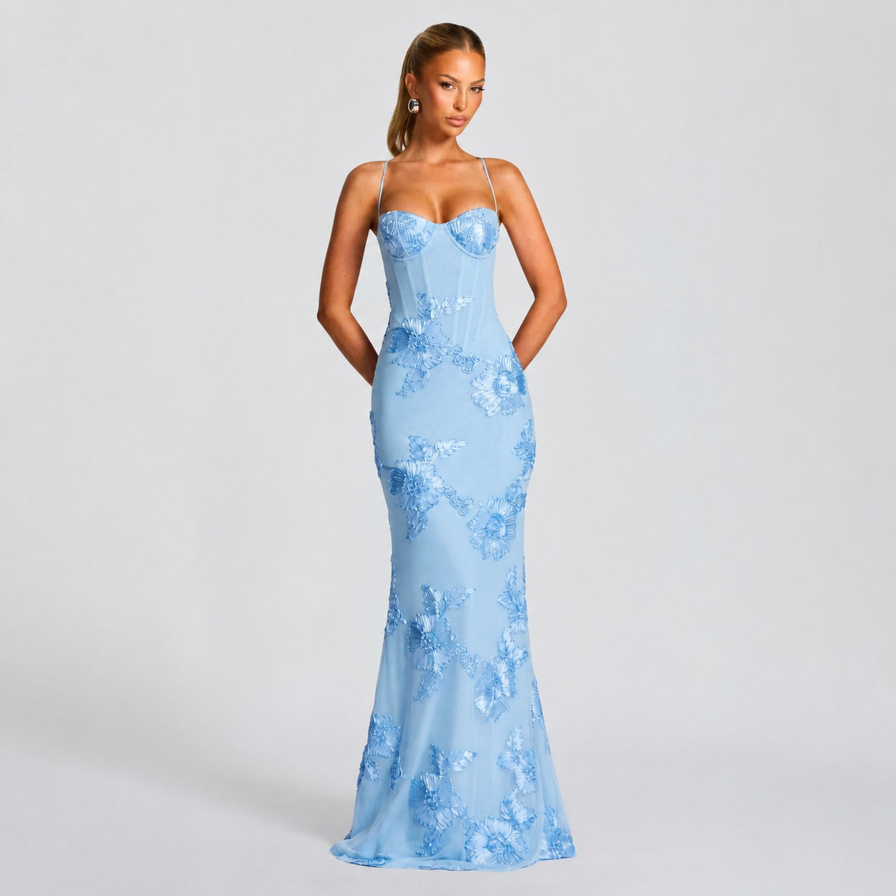 Norma - Stilvolles florales Maxikleid