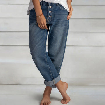 Kaden - Hochtaille-Jeans mit geradem Schnitt