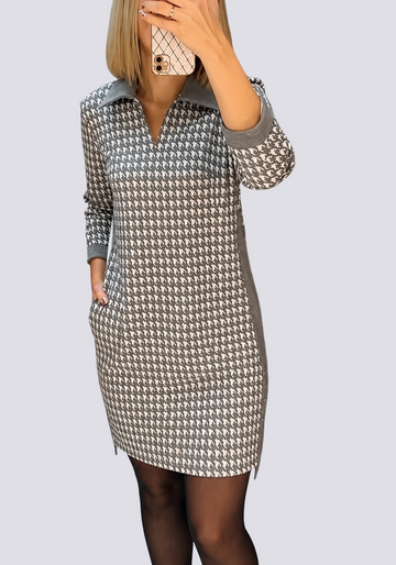Saskia - Elegantes Minikleid mit Reverskragen