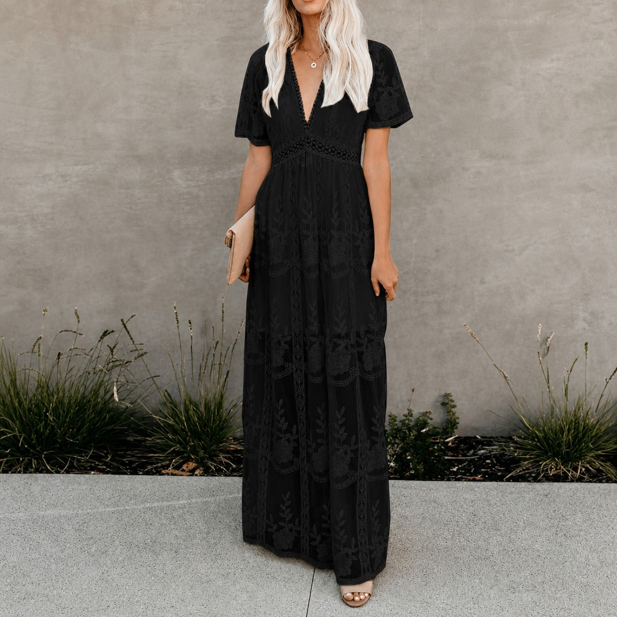Alison - Schickes Maxikleid aus leichtem Stoff