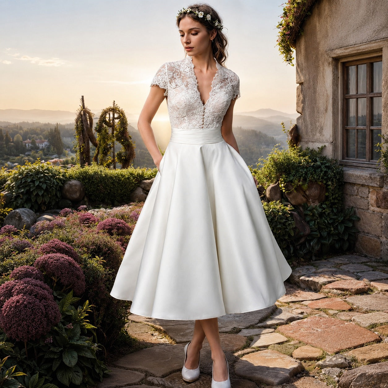 Kieran - Schickes Midikleid in A-Linie