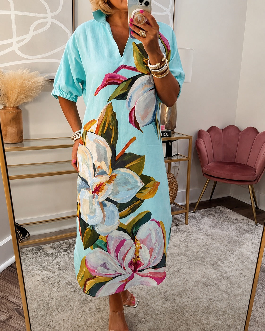 Myla - Locker geschnittenes Kleid mit Blumendruck