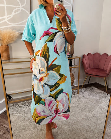 Myla - Locker geschnittenes Kleid mit Blumendruck