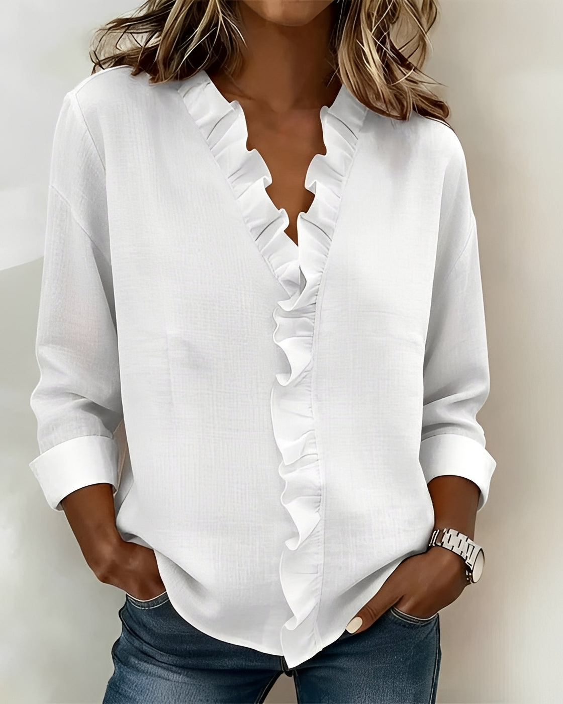 Samia - Stylische Langarmbluse