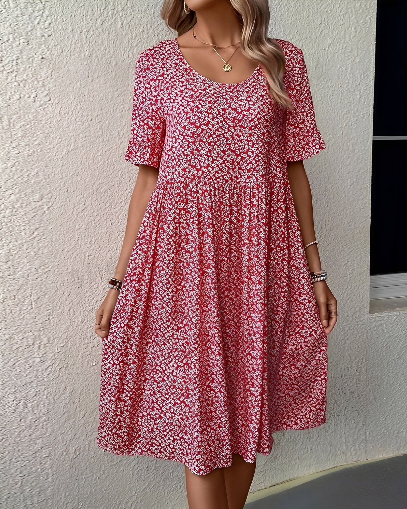 Michaela - Midikleid mit Blumenmotiv