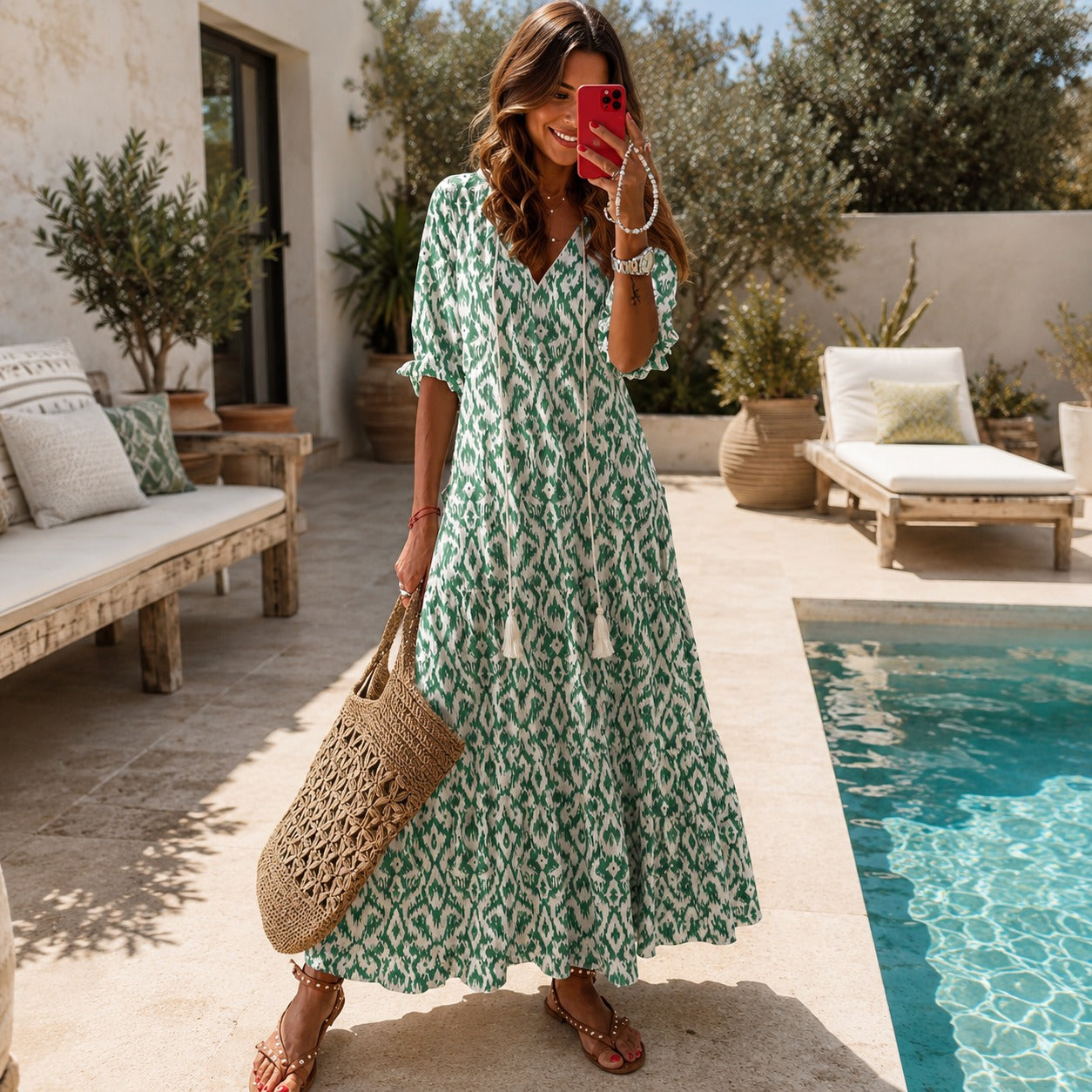 Lindsay - Leichtes Boho-Kleid mit Details