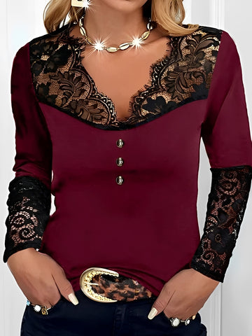 Rachael - Elegante Langarm-Bluse