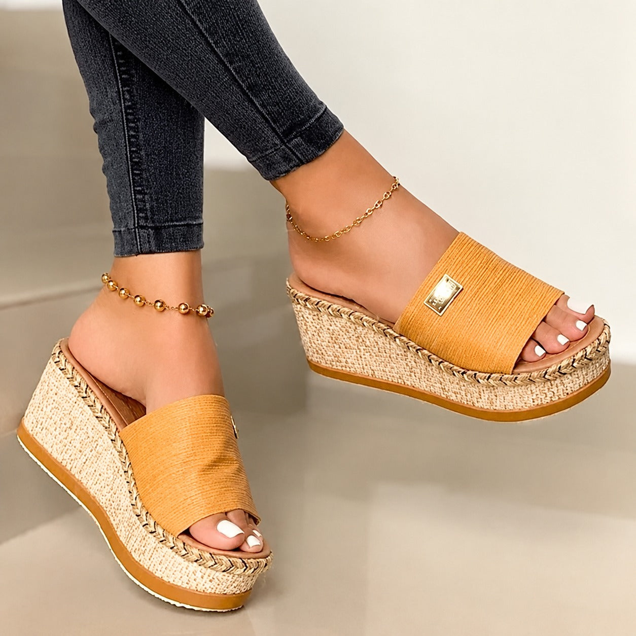 Camilla - Elegante hohe Plattform-Sandalen