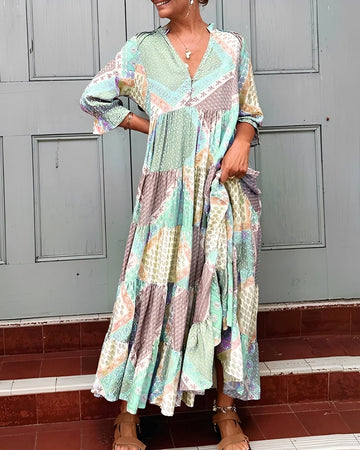 Kirsten - Elegantes langärmeliges Kleid