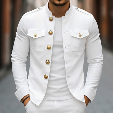 Leighton - Bequeme Jacke mit traditionellen Knöpfen