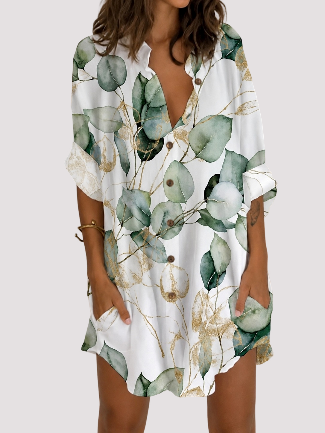 Esha - Elegantes Langarmkleid