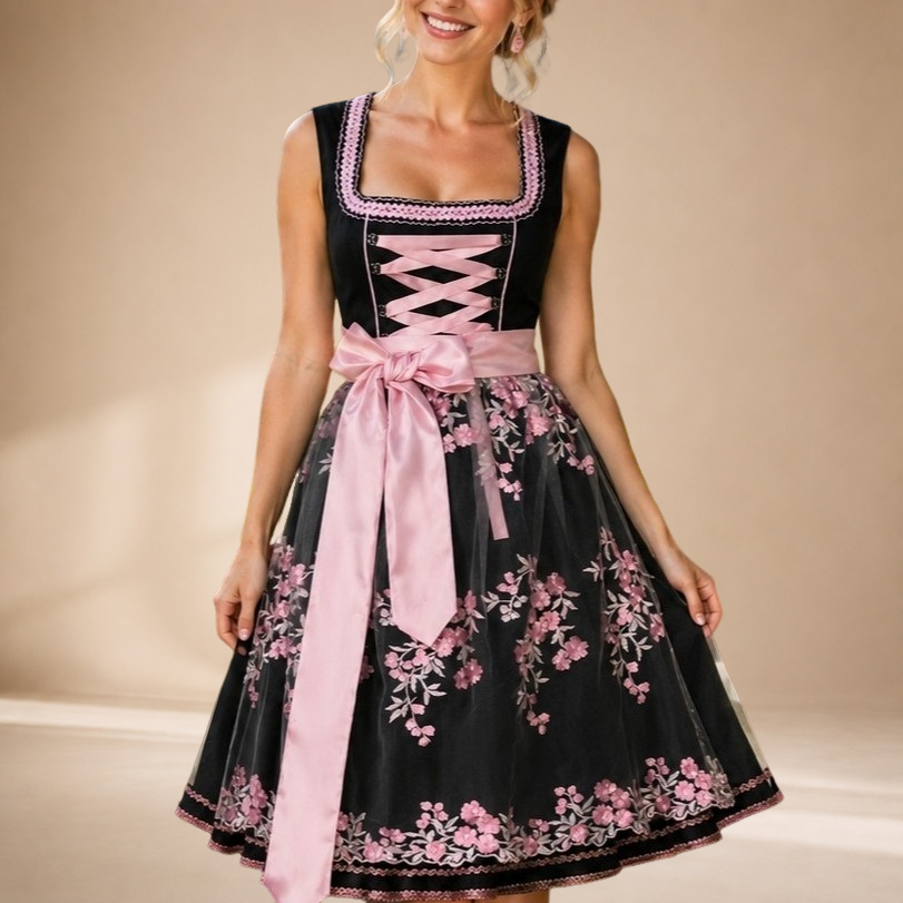 Rayaan - Stilvolles ärmelloses Festtagsdirndl für das Oktoberfest