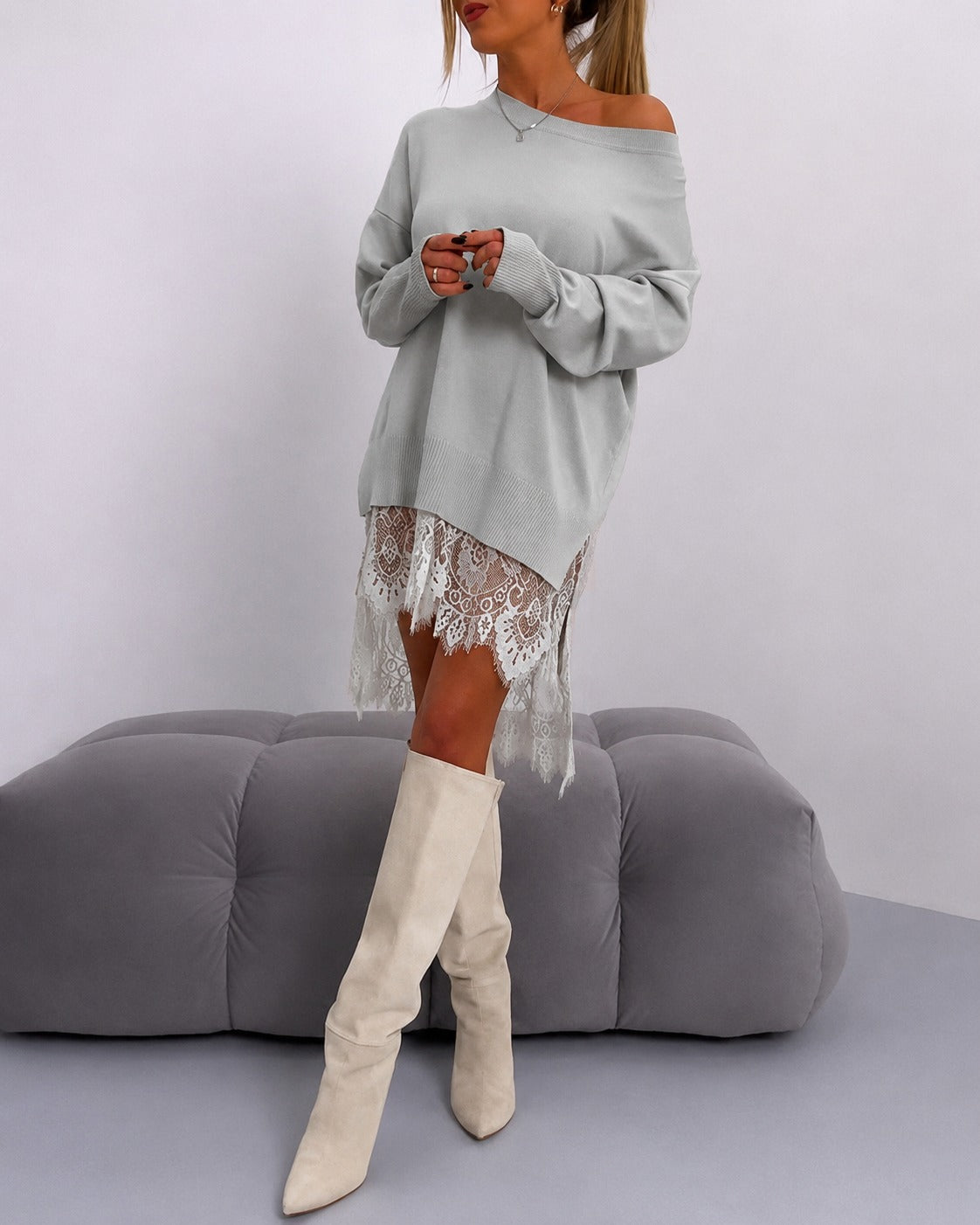 Eleanor - Stilvolles Kleid im schulterfreien Design