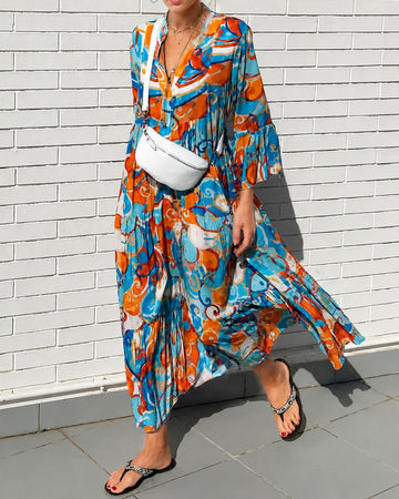Maizie - Kleid mit Blumenmuster und verspieltem Saum