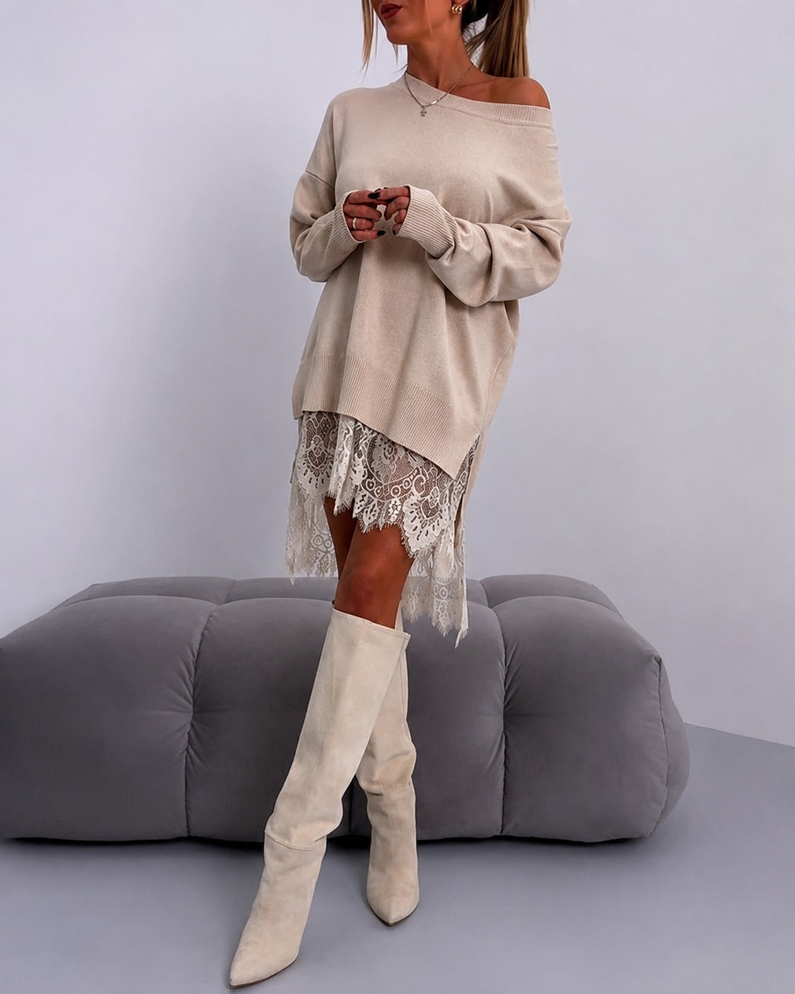 Eleanor - Stilvolles Kleid im schulterfreien Design