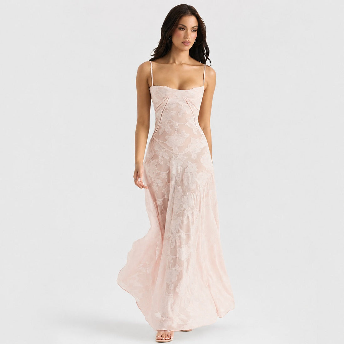 Jazmine - Schickes, eng anliegendes Maxikleid