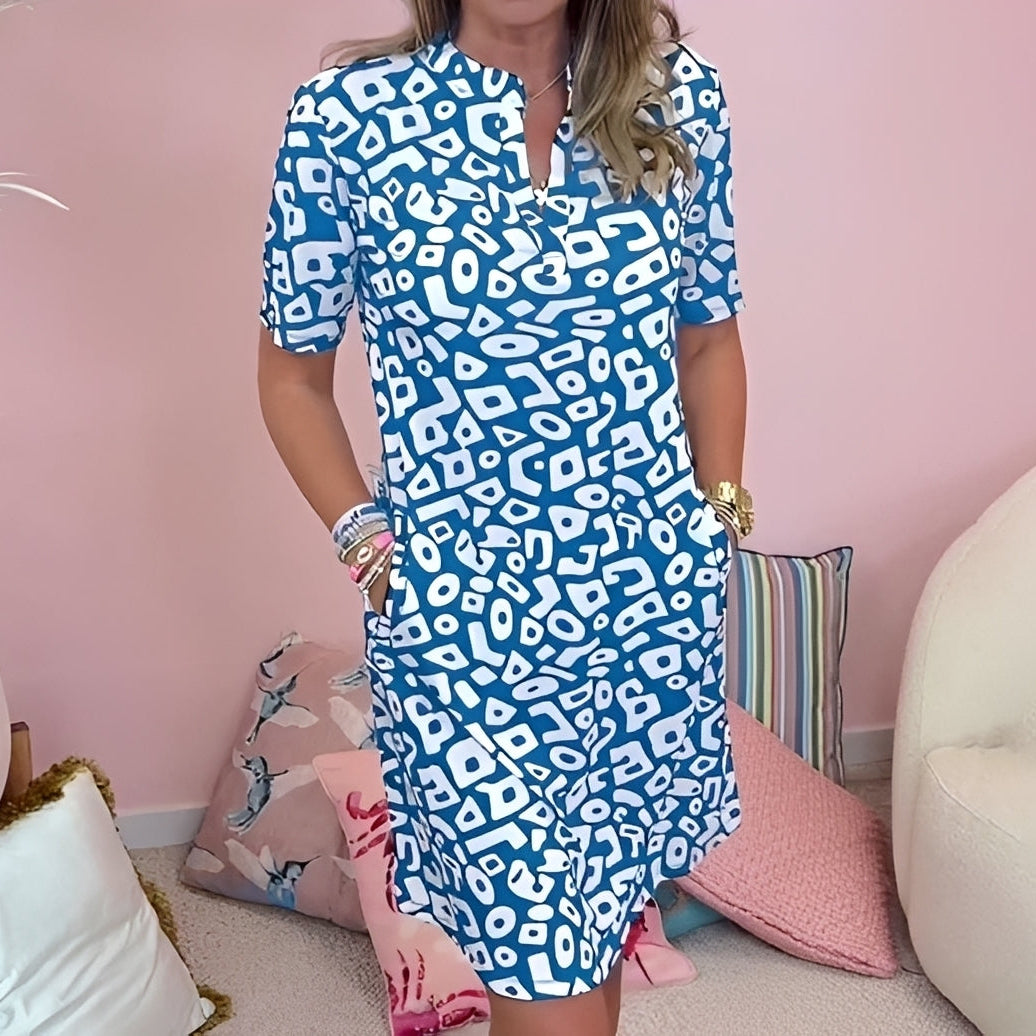 Emelia - Schickes Kleid mit V-Ausschnitt