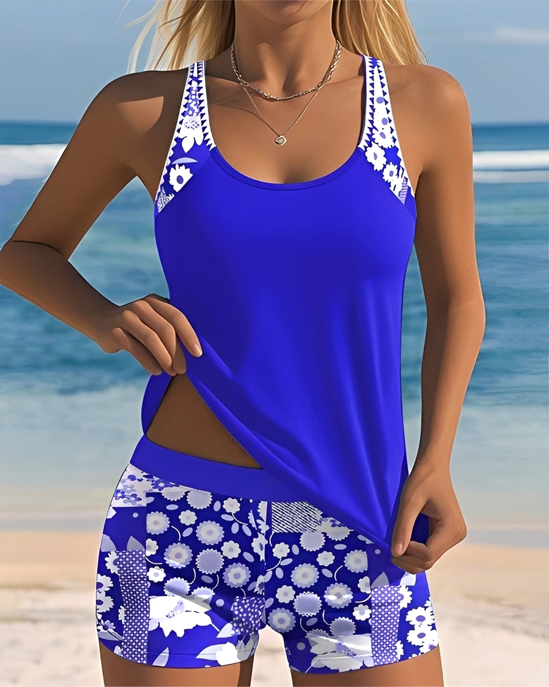 Tyrese - Stilvoller Tanktop-Badeanzug