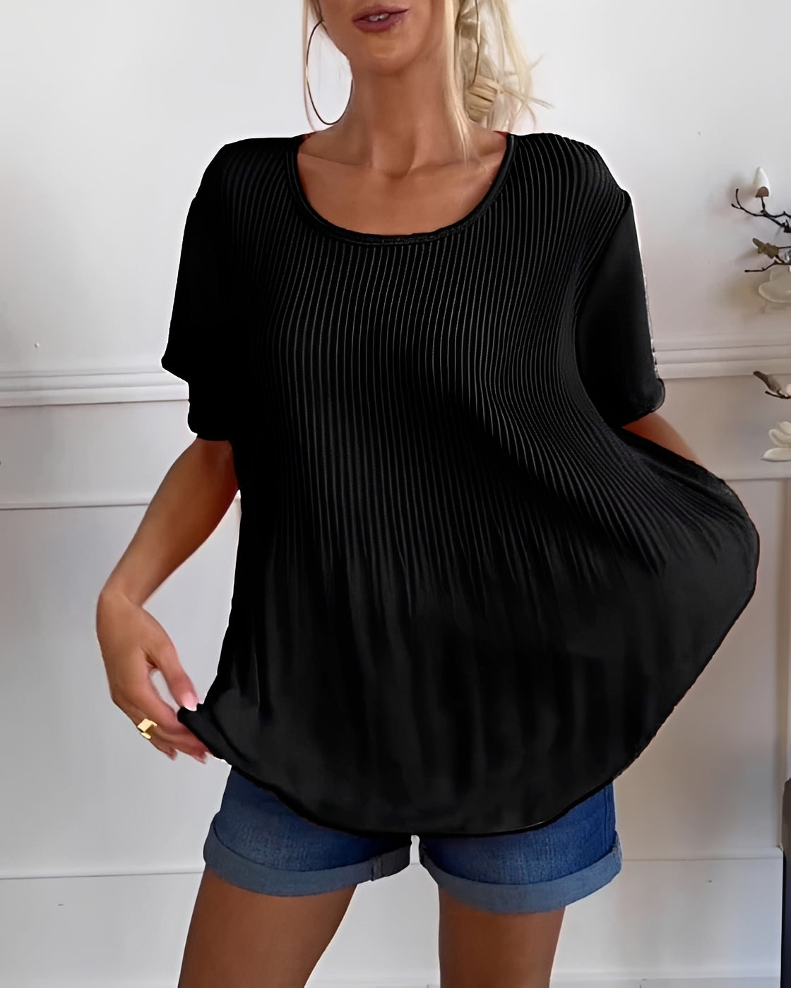 Faye - Legere Bluse mit Falten