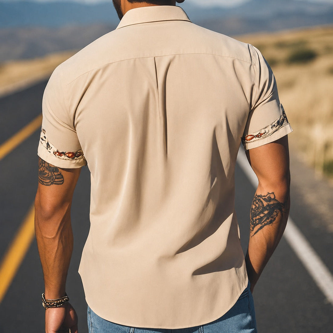 Marvin - Klassisches Shirt mit Stickereien