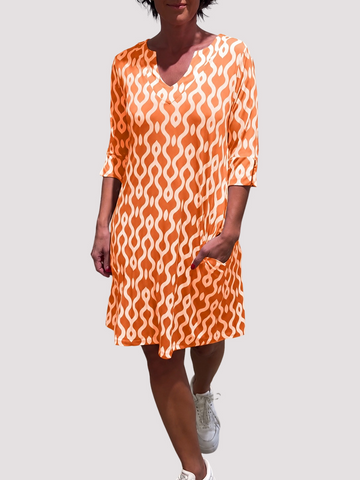 Jazmin - Bequemes Midikleid mit Volants