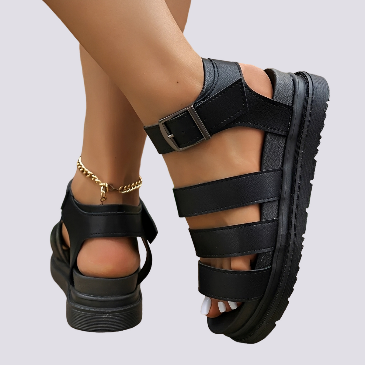Cassidy - Komfortable Gladiator-Sandalen
